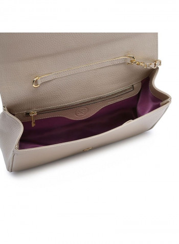 Comico Code Crossbody Bag Beige/Red Wine