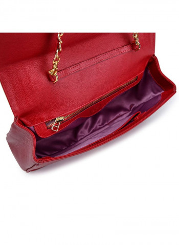 Comico Code Crossbody Bag Red/Beige