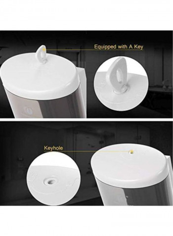 Wall Mounted Soap Dispenser Silver 200ml