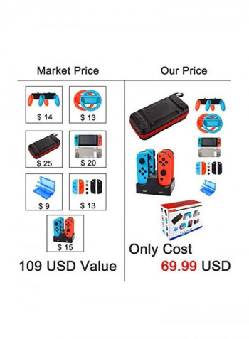 17 In 1 Accessories Kit For Nintendo Switch