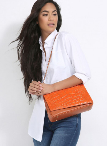 Comico Code Crossbody Bag Orange