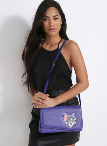 Comico Code Crossbody Bag Purple