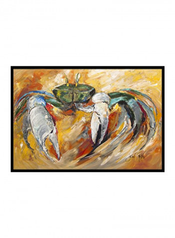 Crab Indoor/Outdoor Mat Multicolour 11 x 11inch