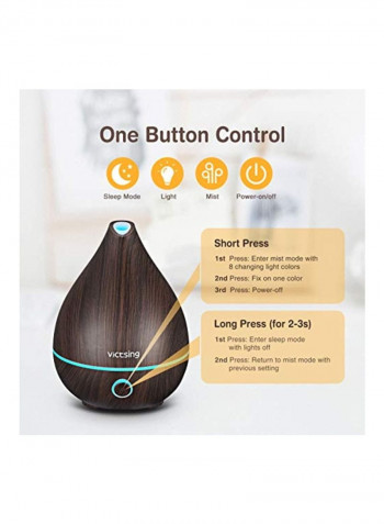 Mini Aromatherapy Ultrasonic Humidifier CI171010US Brown