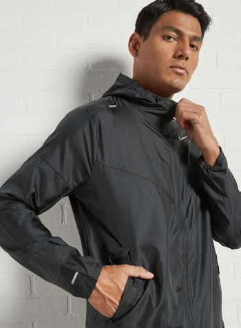 Windrunner Running Jacket Black/Black/Black/Reflective Silv