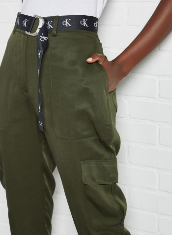 Belted Utility Tapered Pants Deep Depths