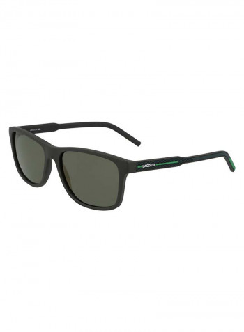Full Rimmed Modified Rectangular Frame Sunglasses - Lens Size: 56 mm
