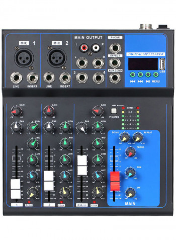 High Tone Quality Multi-Function Recording Mixing Console 4-Channel Meeting Hosting Singing Mixing Console