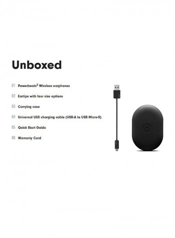 Wireless Earphones 99 New Stereo In-line Volume Control With Carrying Case Secure-Fit Earhooks BT Sport Earpieces Sweat Water Resistant Black
