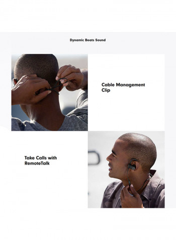 Wireless Earphones 99 New Stereo In-line Volume Control With Carrying Case Secure-Fit Earhooks BT Sport Earpieces Sweat Water Resistant Black