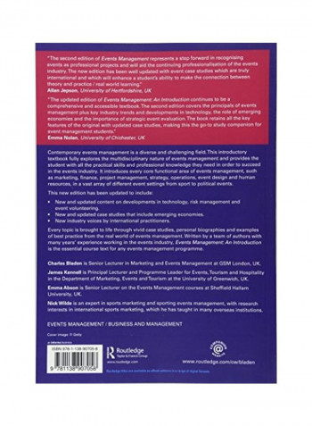 Events Management: An Introduction Paperback 2