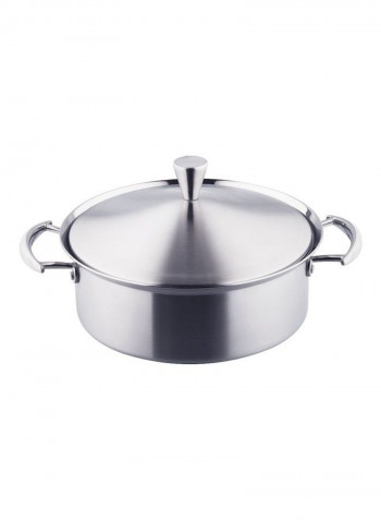 Multi-purpose Cooking Pot Silver 34 x 15cm