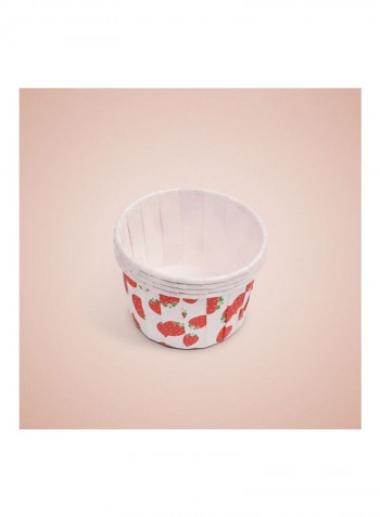 3000 Pcs Strawberry Pattern Round Lamination Chocolate Cupcake Liner Baking Cup Multicolour 44 x 40 x 38cm