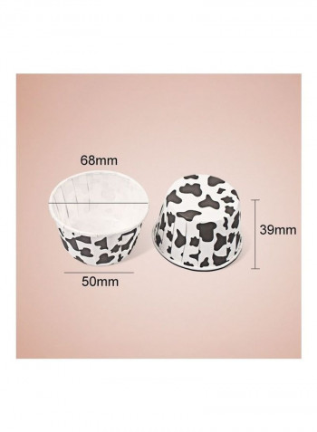 3000 Pcs Strawberry Pattern Round Lamination Chocolate Cupcake Liner Baking Cup Multicolour 44 x 40 x 38cm