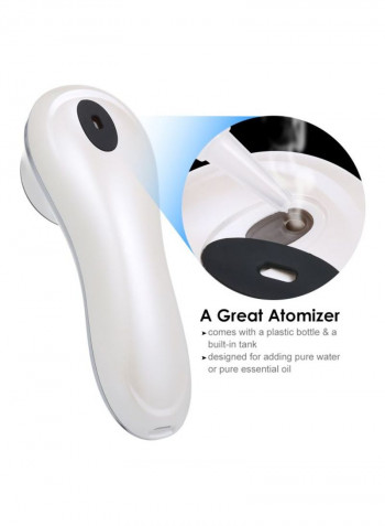 4-In-1 EMS Face Massager Off White/Black/Silver 6x16سنتيمتر