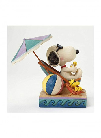 Peanuts Day At The Beach Beige/Brown/Blue 6inch
