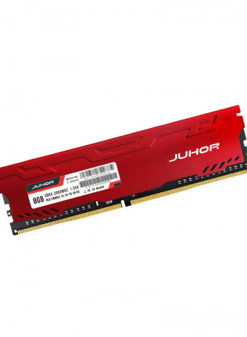 DDR4 Desktop PC RAM With Heat Sink 8GB Red