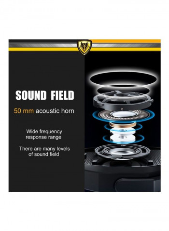 Earphone With Microphone Black