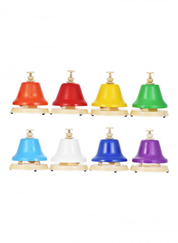 8 Notes Colorful Hand Bell Set Musical Toy