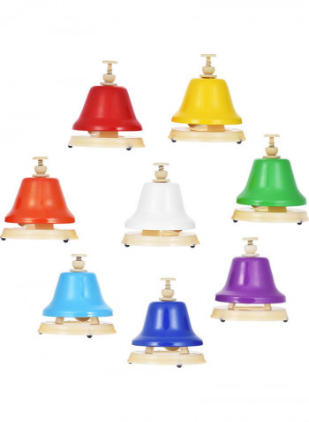 8 Notes Colorful Hand Bell Set Musical Toy