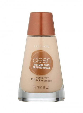 Covergirl Clean Liquid Makeup, Classic Ivory [110], 1 Oz (Pack Of 4)