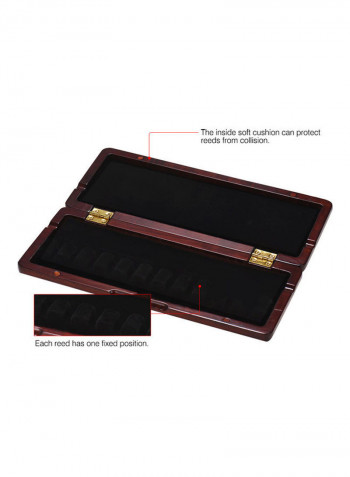 Wooden Reed Case With Inner Soft Cloth