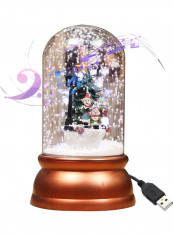 Christmas Musical Snow Lantern Hanging Lighting Lamp Multicolour