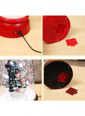 Christmas Musical Snow Lantern Hanging Lighting Lamp Multicolour