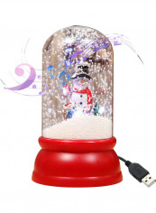 Christmas Musical Snow Lantern Hanging Lighting Lamp Multicolour