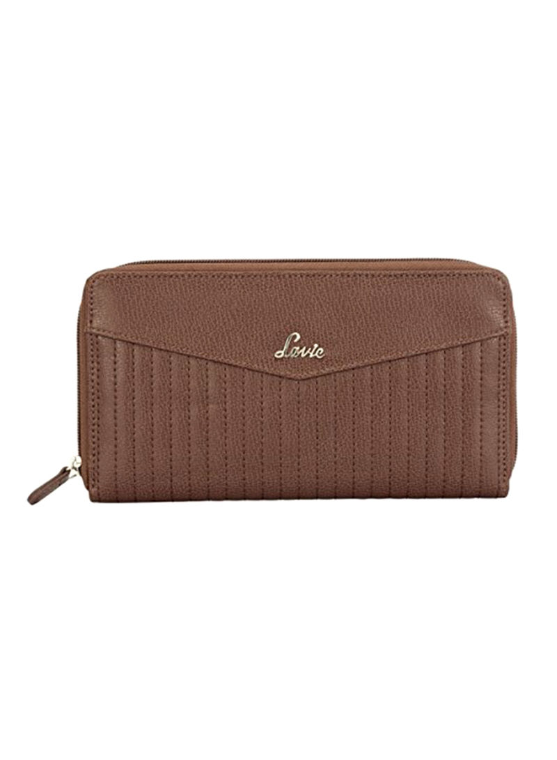 Polyester Blend Clutch WTDX964135M2 Brown