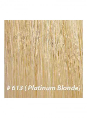 25-Strand Straight Hair Extension 613 Platinum Blonde 22inch