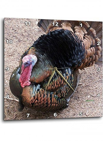 Printed Wall Clock Multicolour 10x10inch