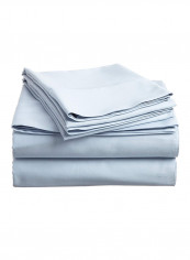 3-Piece Solid Pattern Twin XL Sheet Set Light Blue