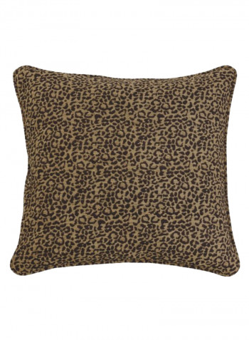 San Angelo European Leopard Sham Bath Pillow Brown/Black