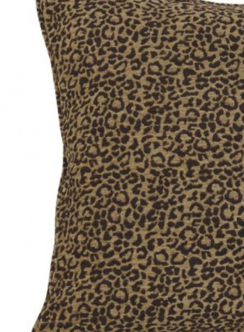 San Angelo European Leopard Sham Bath Pillow Brown/Black