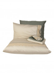 6-Piece Tuğsen Ecolarge Duvet Cover Set Cotton Beige Double