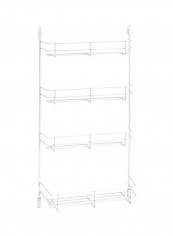 Door Mount Spice Rack White 14inch