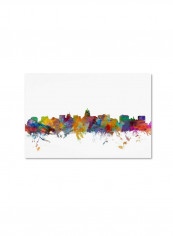 Madison Wisconsin Skyline Canvas Wall Art Multicolour 16 x 24inch