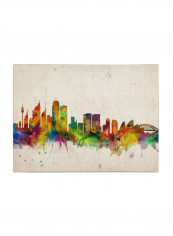 Sydney Skyline Canvas Wall Art Multicolour 16 x 24inch