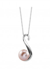 925 Sterling Silver Pearl Studded Pendant Necklace