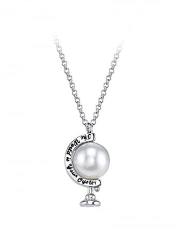 925 Sterling Silver With Freshwater Pearl Pendant Necklace