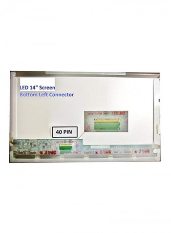 Replacement Laptop LCD Screen White/Green