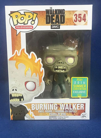 The Walking Dead Burning Walker Bobblehead 849803094850