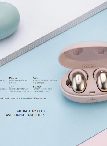 E1026BT-I Sports Wireless Bluetooth In-Ear Mini Earbuds Gold