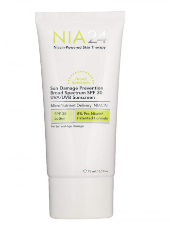 Sun Damage Prevention Broad Spectrum Sunscreen 75ml