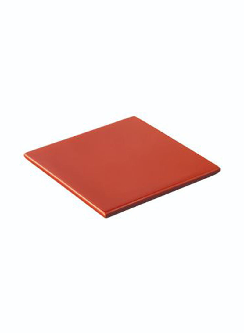 4-Piece Ceramic Mat Set 135mm Red