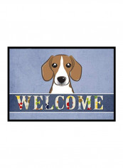 Beagle Welcome Indoor/Outdoor Mat Multicolour 16 x 16inch