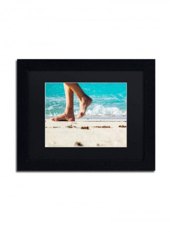 Walking The Beach Wall Art Multicolour 11 x 14inch