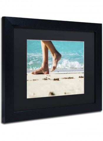Walking The Beach Wall Art Multicolour 11 x 14inch