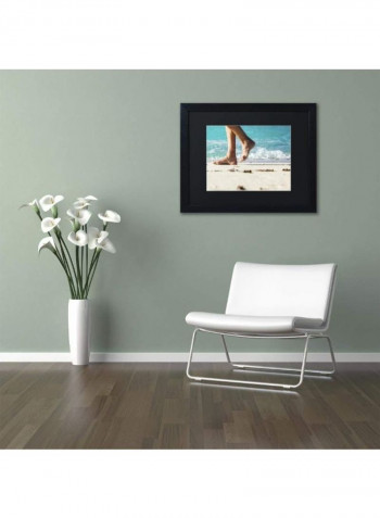 Walking The Beach Wall Art Multicolour 11 x 14inch